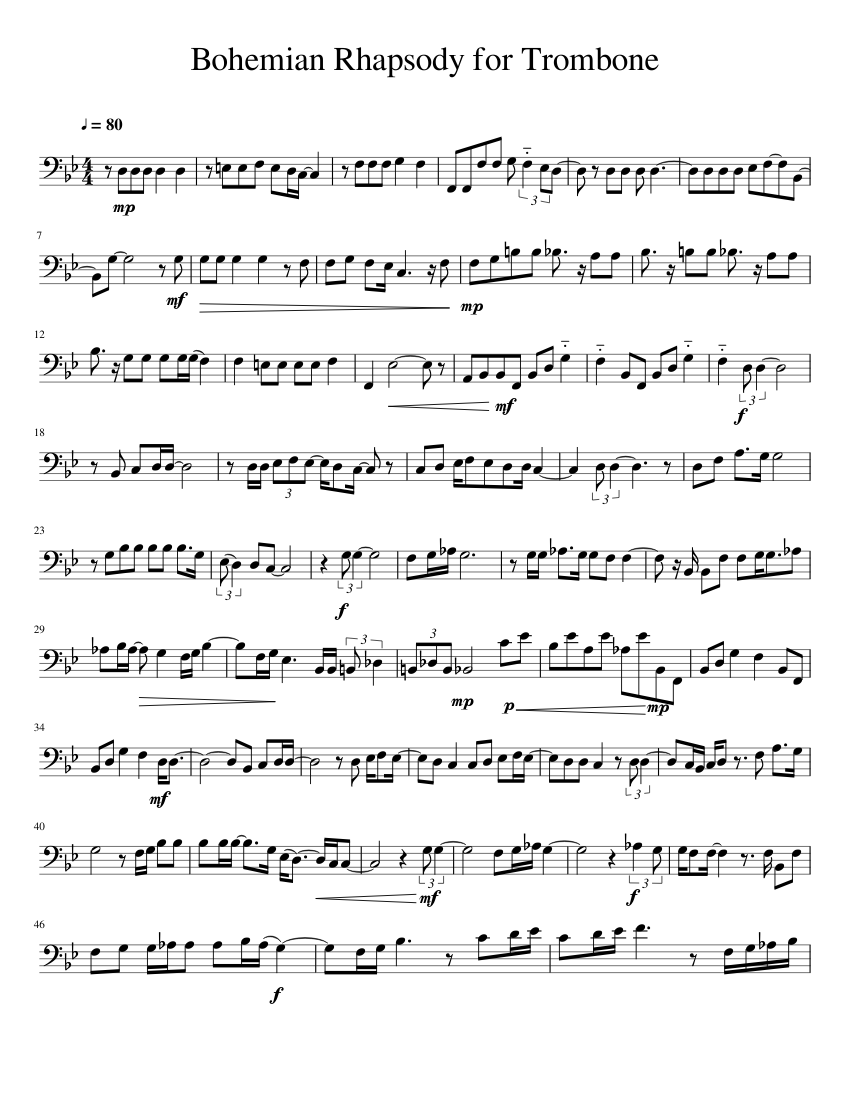 Bohemian Rhapsody Sax Quartet Pdf File